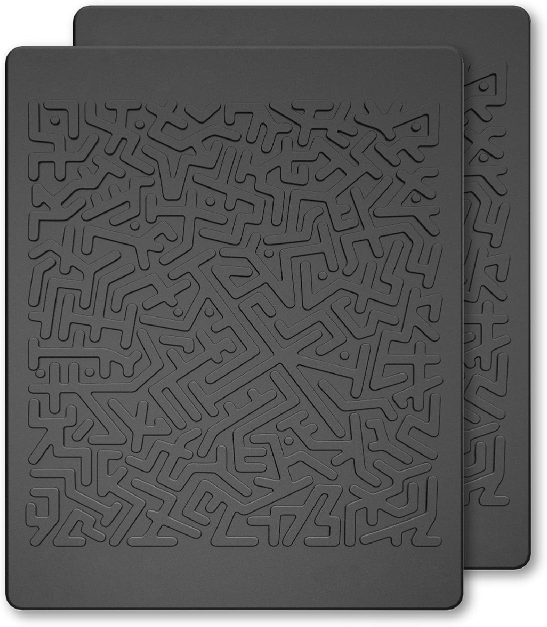 Car Dashboard Non Slip Mat,  anti Slip Pad, anti Slide Sticky Dash Pad, Multifunctional Fixate Gripping Gel Pad for Radar Detector, Cell Phone, Keys, Glass, GPS, Coins 6.3X5.1 Inch (2 Pack)